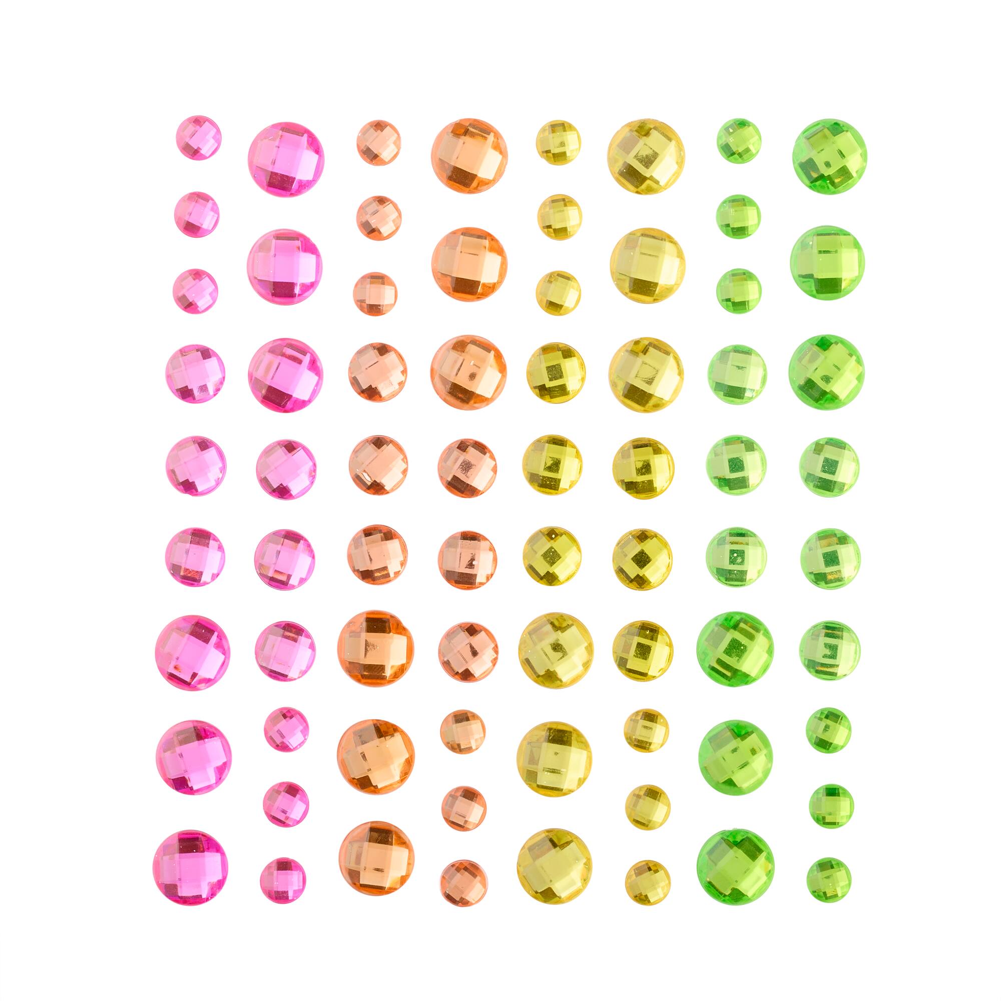 12 Packs: 72 ct. (864 total) Neon Rhinestone Stickers by Recollections™
